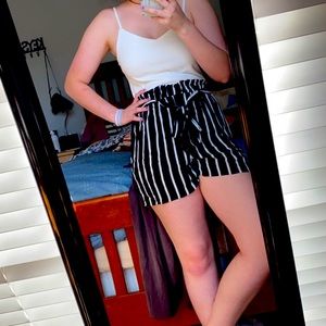 black and white striped romper!!